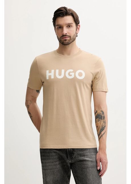 Hugo tricou din bumbac culoarea negru cu imprimeu 50467556