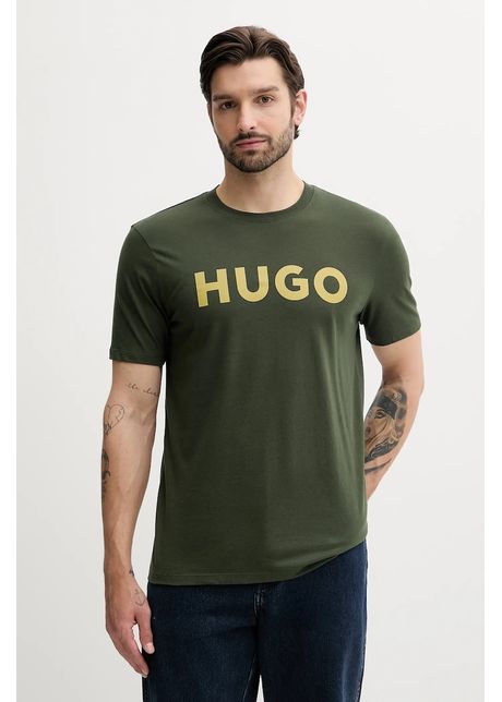 Hugo tricou din bumbac culoarea negru cu imprimeu 50467556