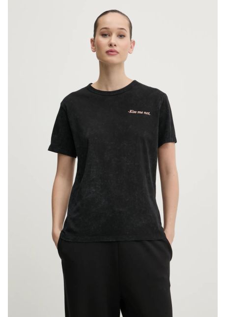 Hugo tricou din bumbac femei culoarea negru 50535491