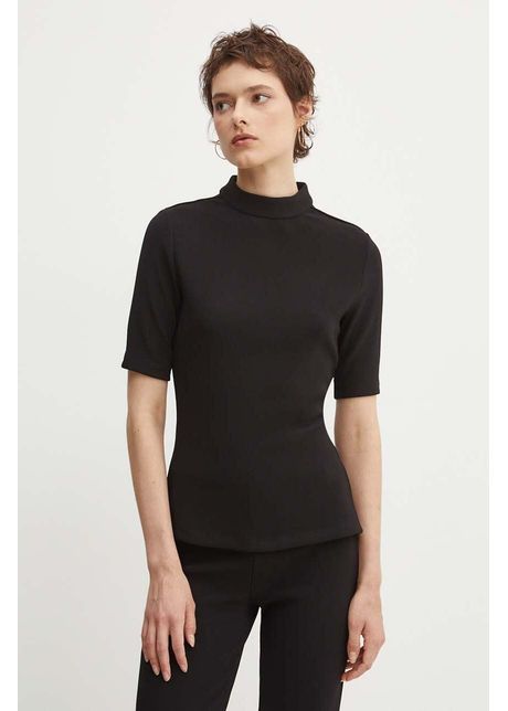 Hugo tricou femei culoarea negru cu turtleneck 50520098