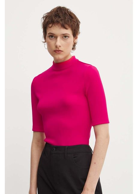 Hugo tricou femei culoarea roz cu turtleneck 50520098
