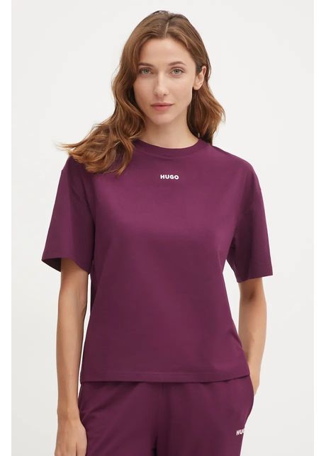Hugo tricou lounge culoarea violet