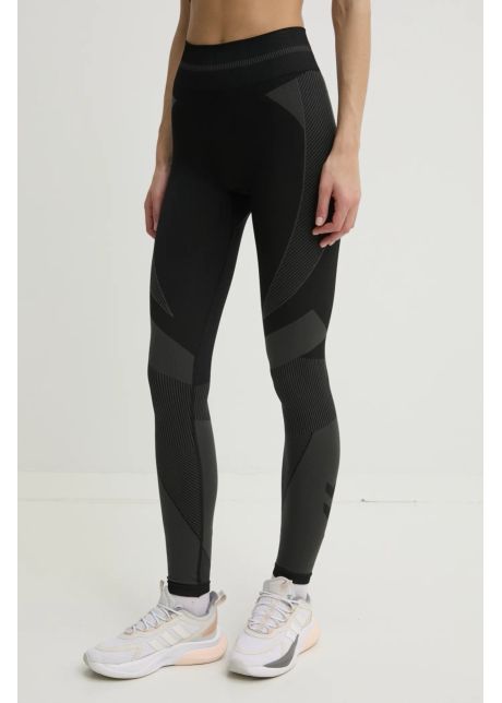 Hummel leggins de antrenament culoarea negru cu imprimeu 228075
