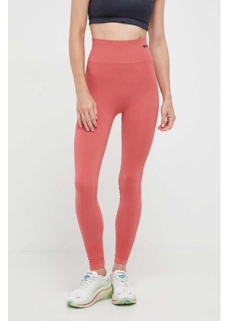 Hummel leggins de antrenament tif culoarea rosu neted