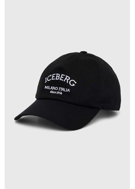 Iceberg sapca culoarea negru cu imprimeu 71 046 950