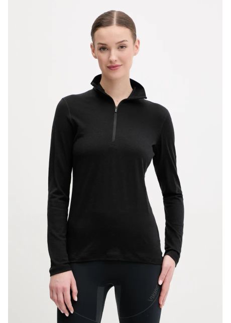 Icebreaker longsleeve func ional merino 200 oasis culoarea negru ibb043800011