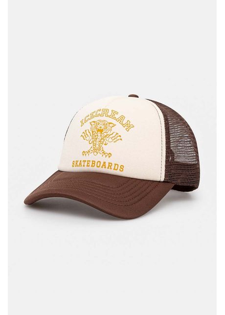 Icecream sapca tiger trucker culoarea maro cu imprimeu ic24264