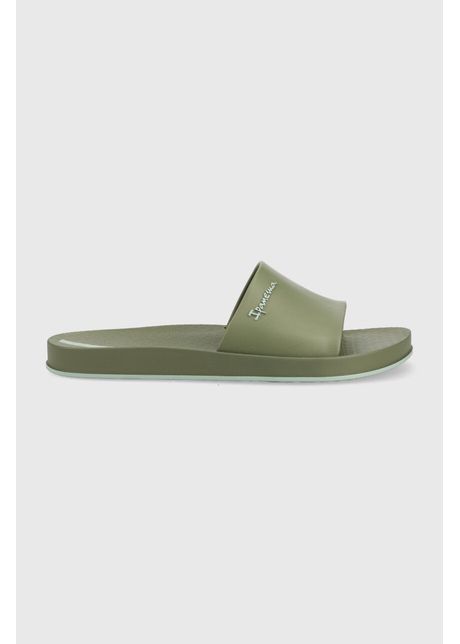 Ipanema papuci slide culoarea verde 82832 aj333