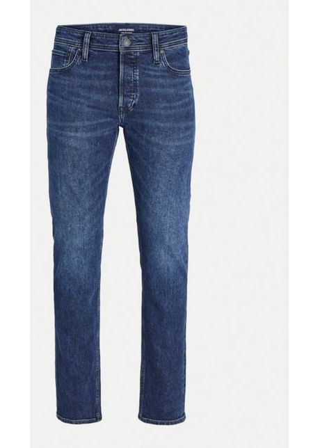 Jack jones blugi mike 12258090 albastru tapered fit bumbac
