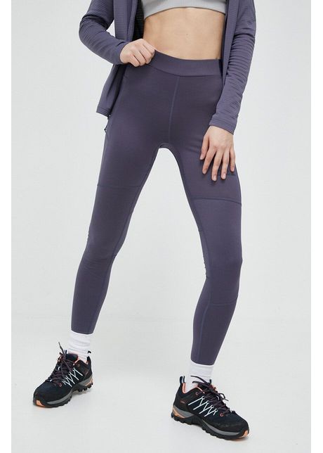 Jack wolfskin leggins sport berntal tights femei culoarea violet neted