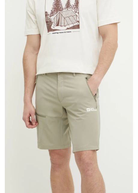 Jack wolfskin pantaloni scur i outdoor pico trail culoarea bej a63908