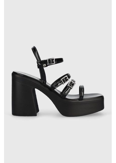 Jonak sandale puzzle vernis pliss culoarea negru 3400032