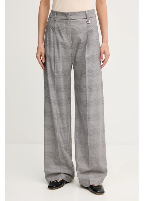 Joop! pantaloni culoarea gri, lat, high waist, 30047916