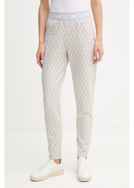 Joop! pantaloni de trening culoarea bej, cu imprimeu, 30049337