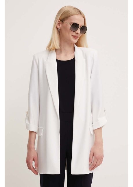 Joseph ribkoff sacou culoarea alb un singur rand de nasturi neted 242060