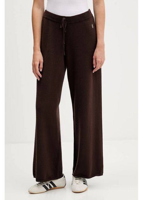 Juicy Couture pantaloni culoarea maro, drept, high waist, JCGBJ225017