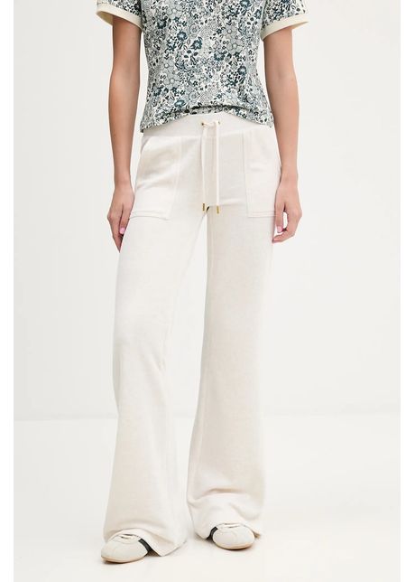 Juicy Couture pantaloni de trening culoarea bej, melanj, JCSEBJ001G.692