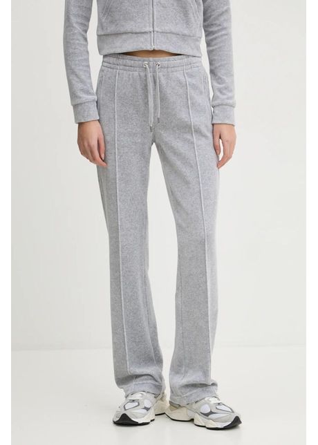 Juicy couture pantaloni de trening culoarea gri cu imprimeu jcapw045