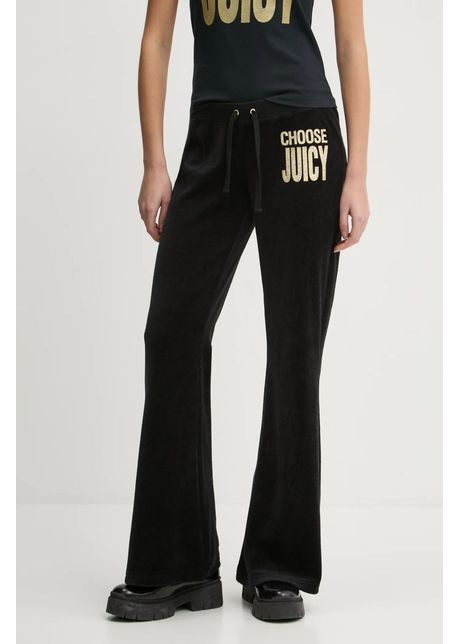 Juicy couture pantaloni de trening culoarea negru cu imprimeu jcgbj125002