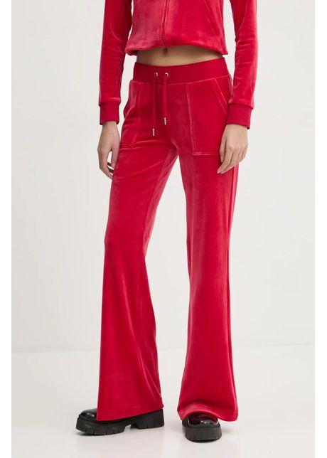 Juicy couture pantaloni de trening culoarea rosu neted jcsebj001