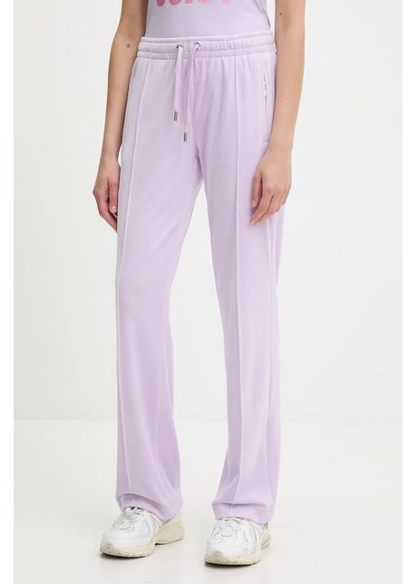 Juicy couture pantaloni de trening culoarea turcoaz cu imprimeu jcapw045