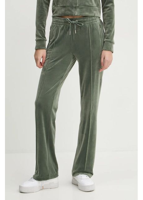 Juicy couture pantaloni de trening culoarea verde cu imprimeu jcapw045