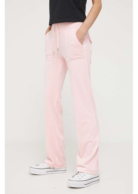 Juicy couture pantaloni de trening del ray culoarea roz neted