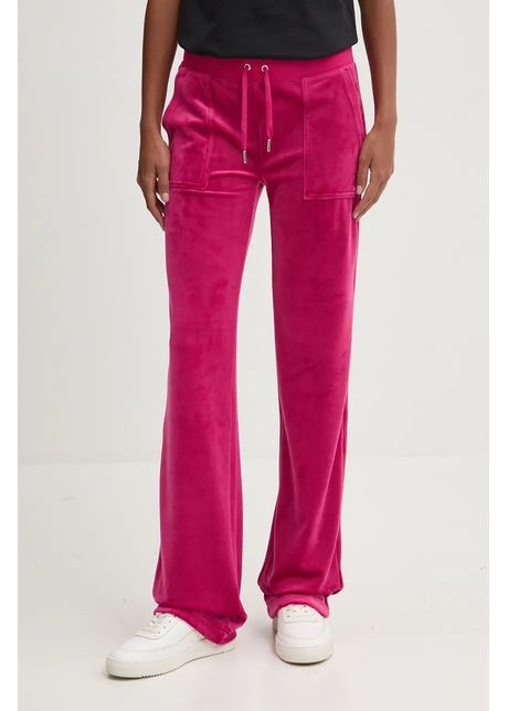 Juicy couture pantaloni de trening del ray pant culoarea roz neted jcap180eu