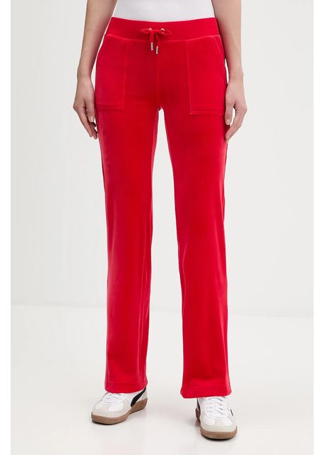 Juicy Couture pantaloni de trening DEL RAY POCKETED PANT culoarea roz, uni, JCAP180