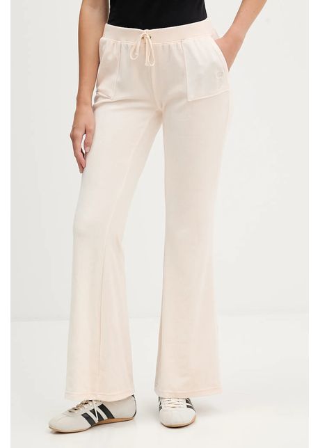 Juicy Couture pantaloni de trening din velur CAISA LOW RISE PANT culoarea roz, uni, JCSEBJ008G