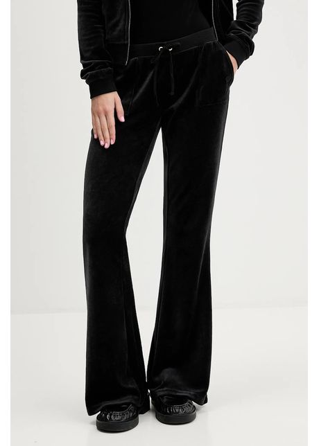 Juicy Couture pantaloni de trening din velur CAISA LOW RISE PANT culoarea roz, uni, JCSEBJ008G