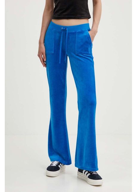 Juicy couture pantaloni de trening din velur caisa low rise pant neted jcsebj008