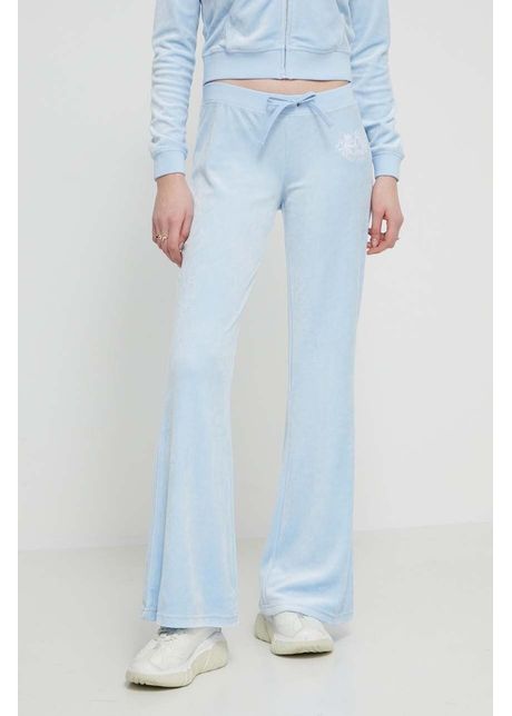 Juicy couture pantaloni de trening din velur cu imprimeu