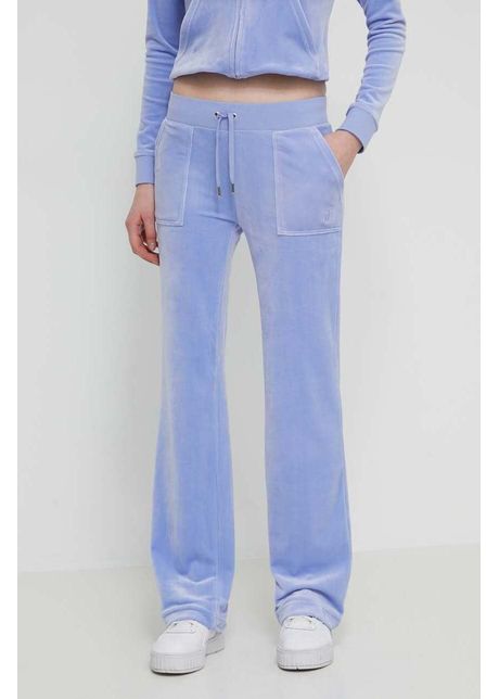 Juicy couture pantaloni de trening din velur cu imprimeu