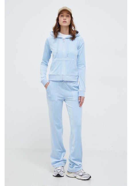 Juicy couture pantaloni de trening din velur neted