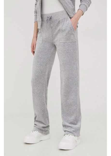 Juicy couture pantaloni de trening femei culoarea gri melanj
