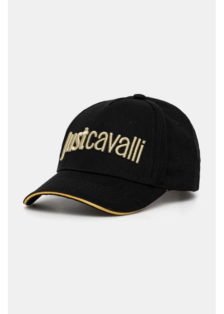 Just cavalli apc de baseball din bumbac culoarea negru cu imprimeu 77qazk30 zg192