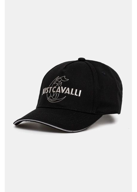 Just cavalli apc de baseball din bumbac culoarea negru cu imprimeu 77qazk50 zg318