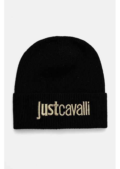 Just cavalli caciula din amestec de lana culoarea negru 77qazk01 zg239