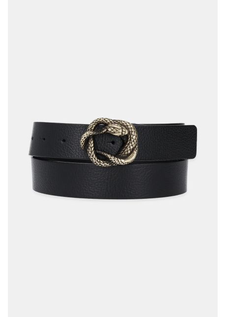 Just cavalli curea de piele barbati culoarea negru 78qa6f40 zp295