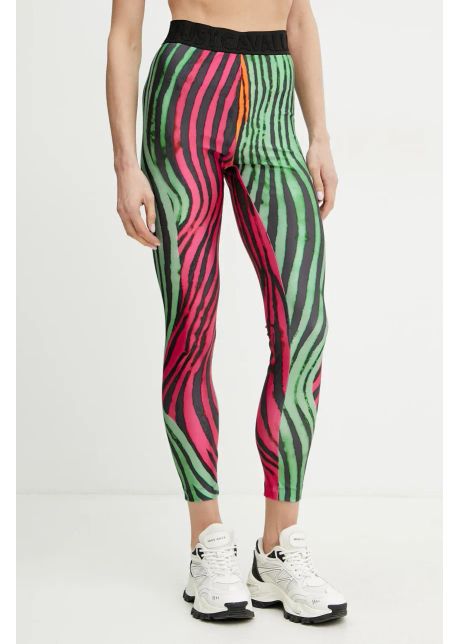 Just cavalli leggings femei culoarea verde cu imprimeu 78pac100 js451