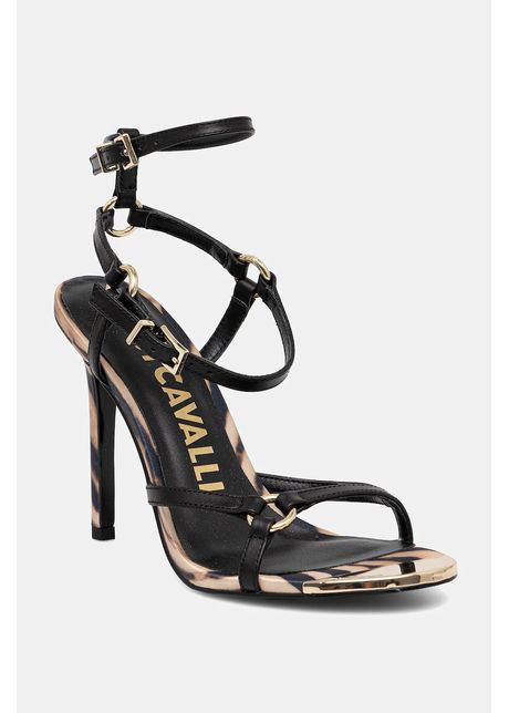 Just cavalli sandale de piele culoarea negru 78ra3s23zpa33899