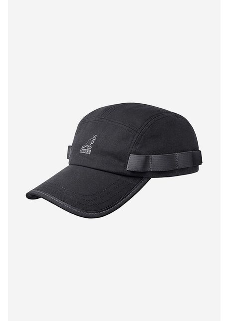 Kangol apc de baseball din bumbac wax utility 5 panel culoarea negru cu imprimeu k5329 black