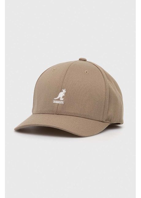 Kangol apc din amestec de lana culoarea bej neted