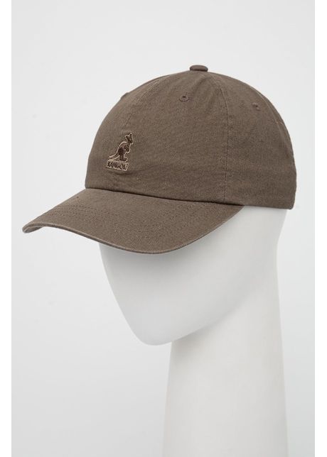 Kangol apc din bumbac culoarea verde cu imprimeu k5165ht sm094 sm094