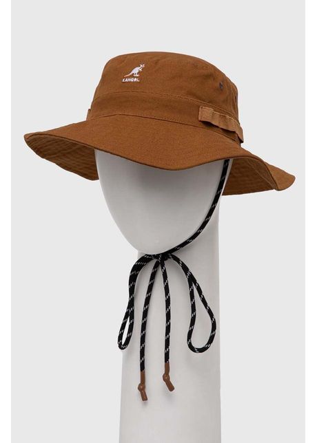 Kangol palarie din bumbac culoarea maro bumbac