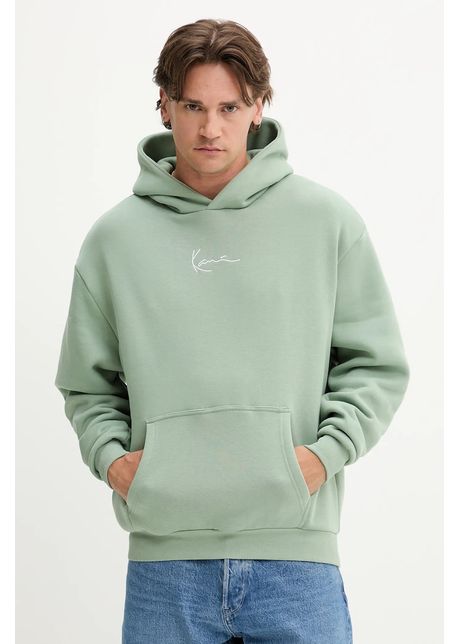 Karl kani bluz culoarea verde cu glug cu imprimeu pd00008143