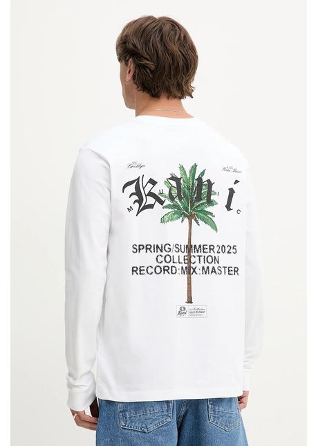 Karl kani longsleeve din bumbac culoarea alb cu imprimeu pd00005329