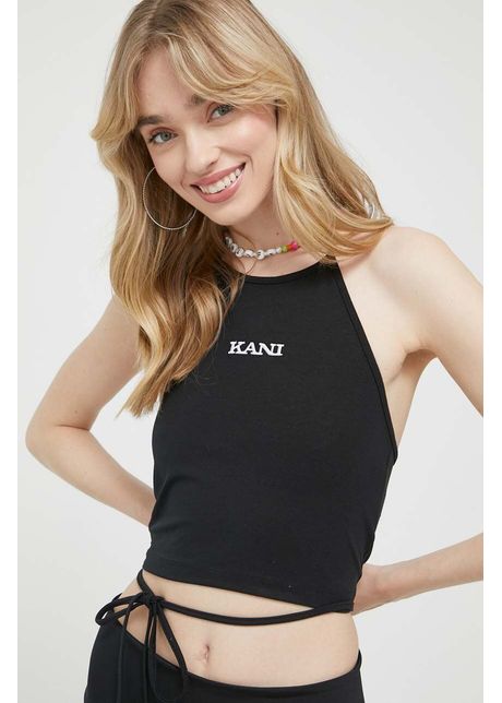Karl kani top femei culoarea negru