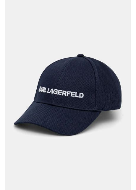 Karl lagerfeld apc de baseball din bumbac culoarea albastru marin cu imprimeu a1w33071